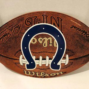 Indianapolis Colts NFL Football Sign, Plastic 20 x 12", Wincraft, Preowned